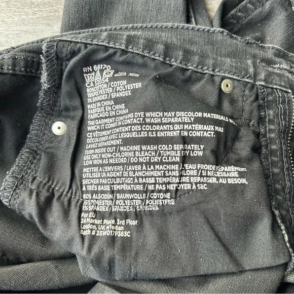 BDG Colorblock Patchwork High Rise Twig  Ankle Jeans - Picture 9 of 13